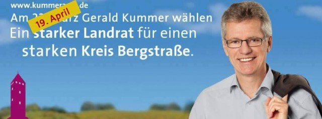 SPD-Landratskandidat Gerald Kummer am Sonntag in Hirschhorn
