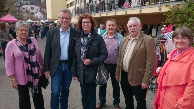 SPD-Landratskandidat Gerald Kummer auf Stippvisite in Hirschhorn