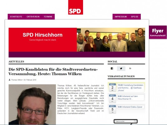 Kompletter Relaunch der SPD-Homepage: luftige, leicht lesbare Lektüre
