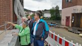 Hirschhorner Baustellenrundgang mit SPD-MdL Rüdiger Holschuh